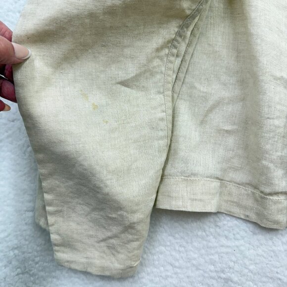 Kut from the Kloth Linen Open Drape Front Vest Coastal Boho Beige Womens XL NEW - Picture 10 of 10